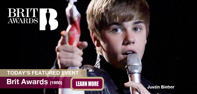 No Image found . This Image is about the event Brit Awards (UK): March 1. Click on the event name to see the event detail.