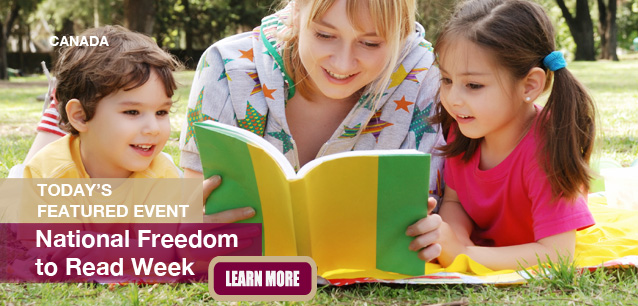 No Image found . This Image is about the event Freedom to Read Week (CA): February 23 - March 1. Click on the event name to see the event detail.