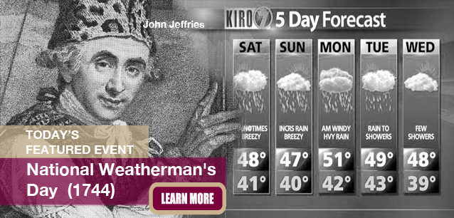 No Image found . This Image is about the event Weatherman's Day, Ntl. (1744): February 5. Click on the event name to see the event detail.