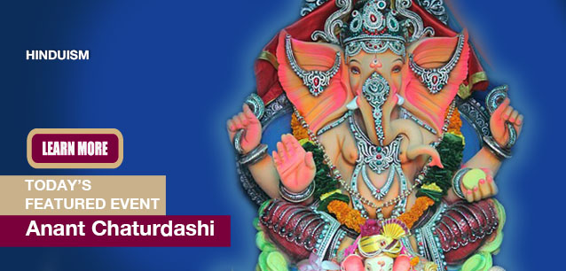 No Image found . This Image is about the event Anant Chaturdashi (H): September 6. Click on the event name to see the event detail.