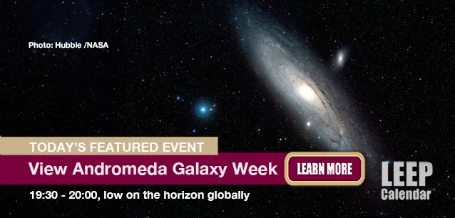 No Image found . This Image is about the event Andromeda Viewing Week, Worldwide: November 27 - December 4 (est). Click on the event name to see the event detail.