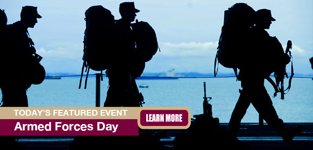 No Image found . This Image is about the event Armed Forces Day: May 17. Click on the event name to see the event detail.