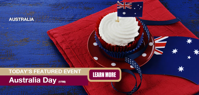 No Image found . This Image is about the event Australia Day Holiday (AU): January 27. Click on the event name to see the event detail.