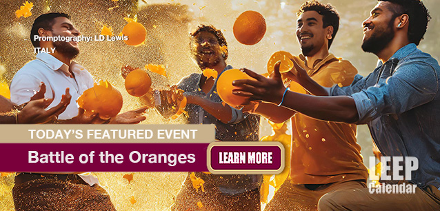 No Image found . This Image is about the event Battle of the Oranges (IT): March 3-5. Click on the event name to see the event detail.