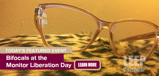 No Image found . This Image is about the event Bifocals at the Monitor Liberation Day: December 1. Click on the event name to see the event detail.