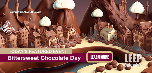 No Image found . This Image is about the event Bittersweet Chocolate Day: January 10. Click on the event name to see the event detail.