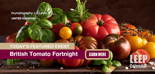 No Image found . This Image is about the event Tomato Fortnight, British (UK): May 26 - June 8 (est). Click on the event name to see the event detail.