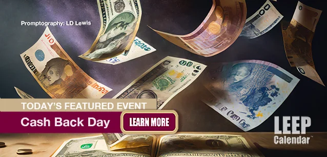 No Image found . This Image is about the event Cash Back Day: November 7. Click on the event name to see the event detail.