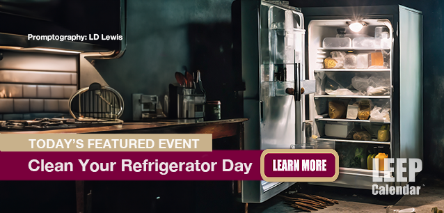 No Image found . This Image is about the event Clean Your Refrigerator Day: November 15. Click on the event name to see the event detail.