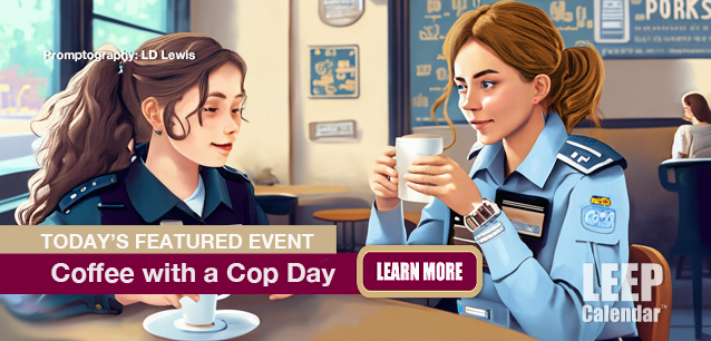 No Image found . This Image is about the event Coffee with a Cop Day, Ntl: October 1. Click on the event name to see the event detail.