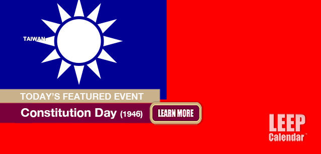 No Image found . This Image is about the event Constitution Day, (TW)(1946): December 25. Click on the event name to see the event detail.