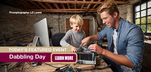 No Image found . This Image is about the event Dabbling Day: October 21. Click on the event name to see the event detail.