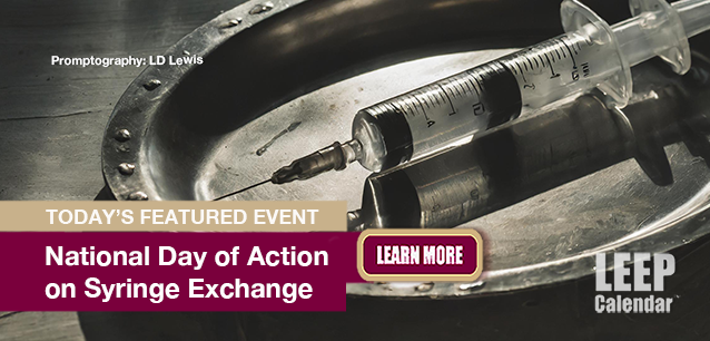 No Image found . This Image is about the event Day Of Action On Syringe Exchange, Ntl.: March 21. Click on the event name to see the event detail.