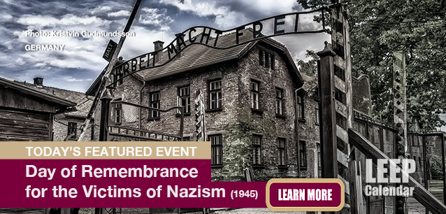 No Image found . This Image is about the event Day of Remembrance for the Victims of Nazism (DE)(1945): January 27. Click on the event name to see the event detail.