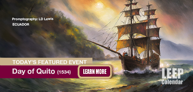 No Image found . This Image is about the event Day of Quito, (EC)(1534): December 6. Click on the event name to see the event detail.