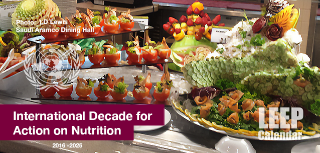No Image found . This Image is about the event Nutrition, Intl. Decade for Action: 2016- 2025. Click on the event name to see the event detail.