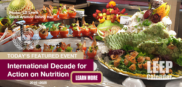 No Image found . This Image is about the event Nutrition, Intl. Decade for Action: 2016- 2025. Click on the event name to see the event detail.