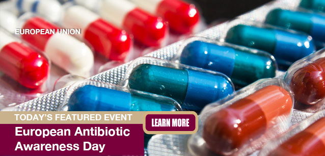 No Image found . This Image is about the event Antibiotic Awareness Day (EU): November 18. Click on the event name to see the event detail.
