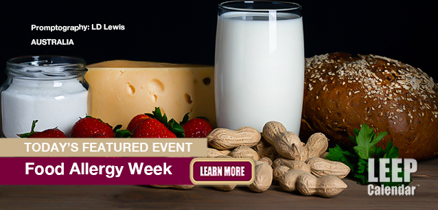 No Image found . This Image is about the event Food Allergy Week (AU): May 25-31 (est). Click on the event name to see the event detail.