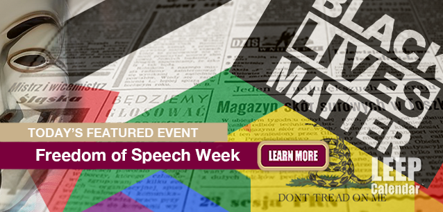 No Image found . This Image is about the event Freedom of Speech Week: October 20-26. Click on the event name to see the event detail.