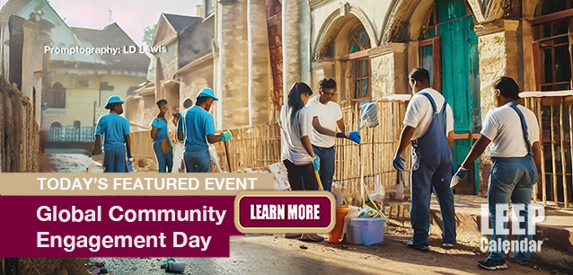 No Image found . This Image is about the event Community Engagement Day, Global: January 28. Click on the event name to see the event detail.