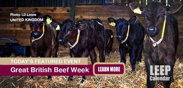 No Image found . This Image is about the event Beef, Great British Beef Week (UK): April 21-28 (est). Click on the event name to see the event detail.