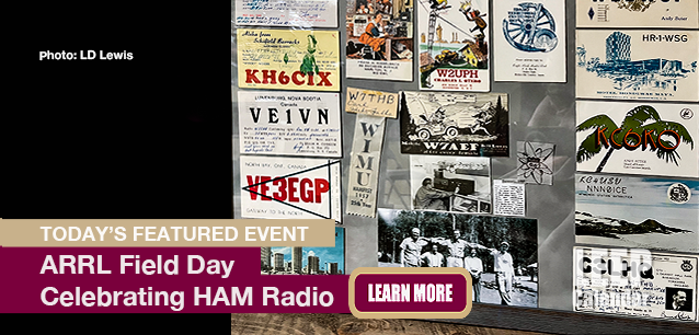 No Image found . This Image is about the event ARRL Field Day: June 28-29. Click on the event name to see the event detail.
