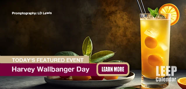 No Image found . This Image is about the event Harvey Wallbanger Day: November 8. Click on the event name to see the event detail.