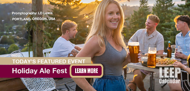 No Image found . This Image is about the event Beer, Holiday Ale Fest, Portland (US-OR): December 3-7. Click on the event name to see the event detail.