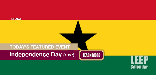 No Image found . This Image is about the event Independence Day (GH)(1957): March 6. Click on the event name to see the event detail.