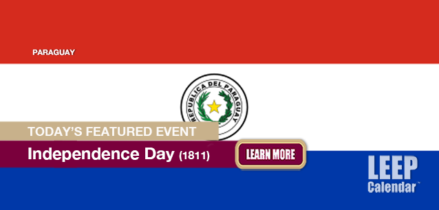 No Image found . This Image is about the event Independence Day (PY)(1811): May 14-15. Click on the event name to see the event detail.