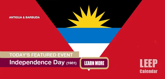 No Image found . This Image is about the event Independence Day, (AG)(1981): November 1. Click on the event name to see the event detail.