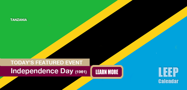 No Image found . This Image is about the event Independence/Republic Day, (TZ)(1961): December 9. Click on the event name to see the event detail.