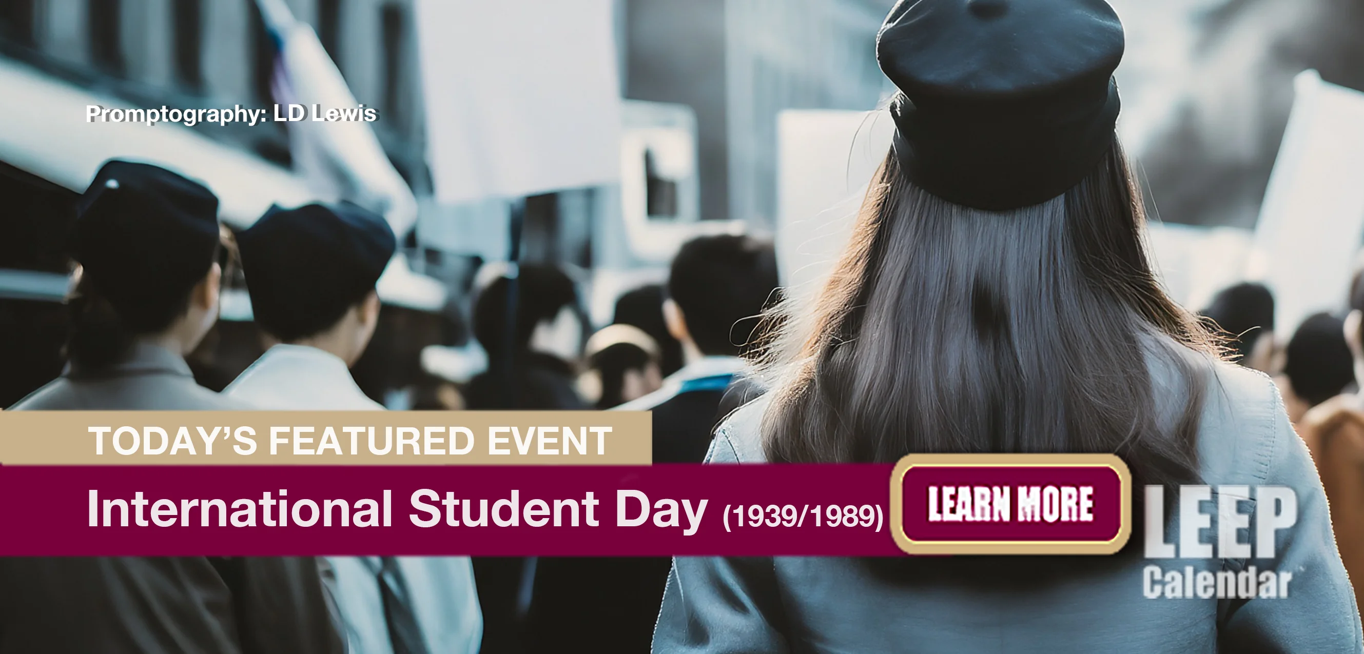 No Image found . This Image is about the event Student Day, Intl.(1939/1989): November 17. Click on the event name to see the event detail.