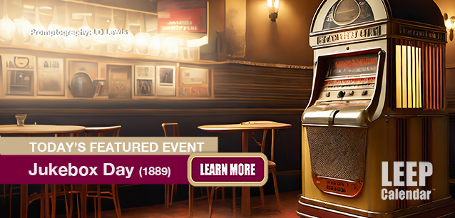 No Image found . This Image is about the event Jukebox Day (1889): November 26. Click on the event name to see the event detail.
