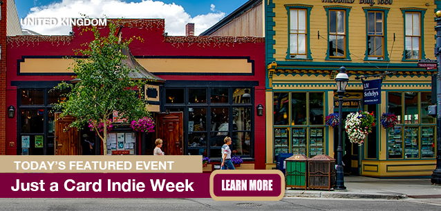 No Image found . This Image is about the event Indie Week, Just a Card (UK): November 24-28. Click on the event name to see the event detail.