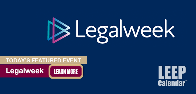No Image found . This Image is about the event LegalWeek (US-NY): March 24-27. Click on the event name to see the event detail.