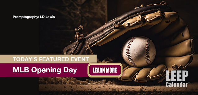 No Image found . This Image is about the event Baseball Season Opening Day (US/JP): March 18-19. Click on the event name to see the event detail.