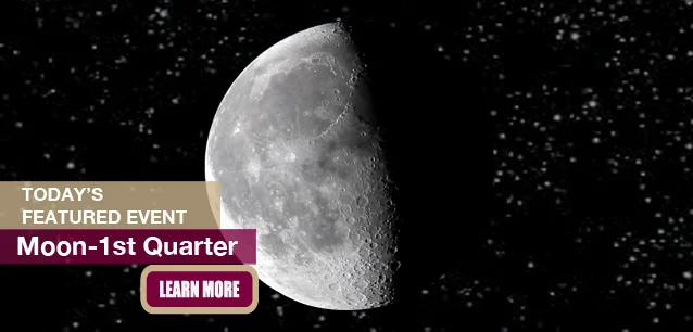 No Image found . This Image is about the event Moon—First Quarter: November 9. Click on the event name to see the event detail.