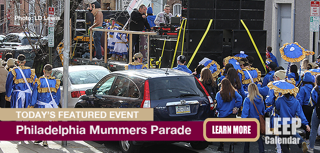 No Image found . This Image is about the event Mummers Parade (US-PA): January 1. Click on the event name to see the event detail.