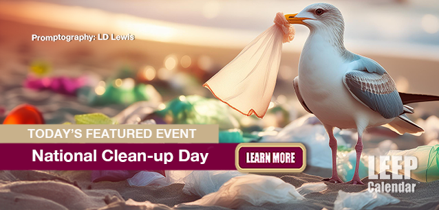 No Image found . This Image is about the event Clean-up Day, Ntl.: September 20. Click on the event name to see the event detail.