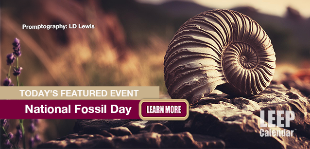 No Image found . This Image is about the event Fossil Day, Ntl.: October 15. Click on the event name to see the event detail.
