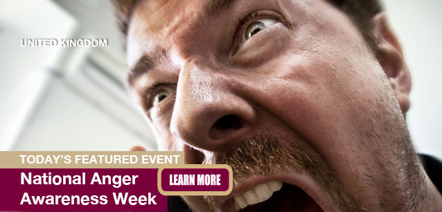 No Image found . This Image is about the event Anger Awareness Week, Ntl. (UK): December 1-7. Click on the event name to see the event detail.