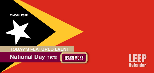 No Image found . This Image is about the event National Day (TL)(1975): November 28. Click on the event name to see the event detail.