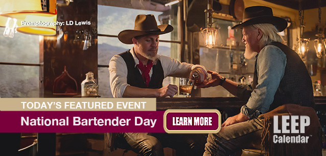 No Image found . This Image is about the event Bartender Day: December 5. Click on the event name to see the event detail.