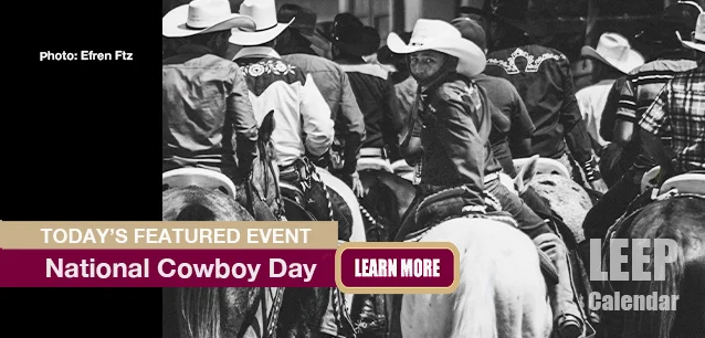 No Image found . This Image is about the event Cowboy Day, Ntl.: July 27. Click on the event name to see the event detail.