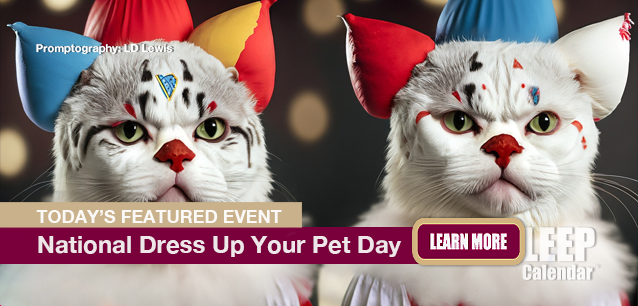 No Image found . This Image is about the event Dress Up Your Pet Day: January 14. Click on the event name to see the event detail.