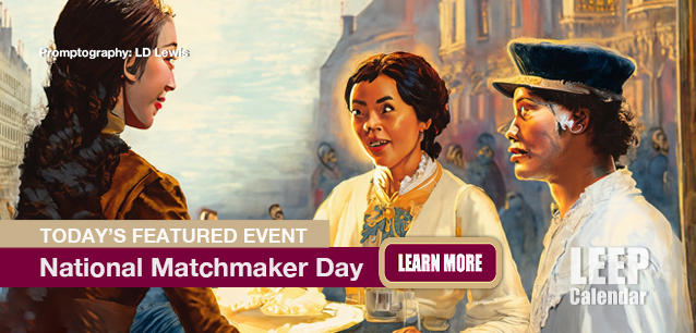 No Image found . This Image is about the event Matchmaker Day, Ntl.: August 31. Click on the event name to see the event detail.