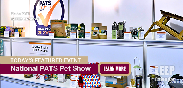 No Image found . This Image is about the event PATS Pet Show, Ntl. (UK): October 5-7 (est). Click on the event name to see the event detail.
