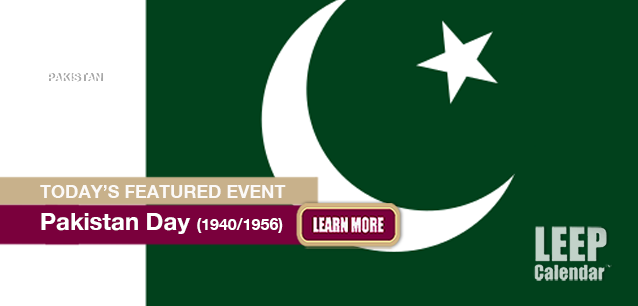 No Image found . This Image is about the event Pakistan Day, (PK)(1940/1956): March 23. Click on the event name to see the event detail.